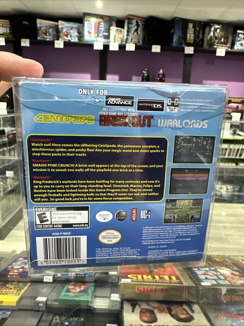 Breakout/Centipede/Warlords - Nintendo Game Boy Advance GBA - CIB Complete