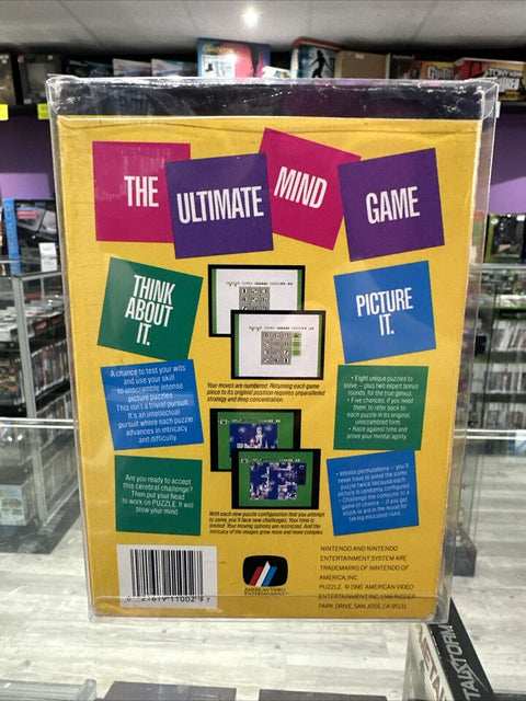 Puzzle (Nintendo Entertainment System, 1990) NES CIB Complete Tested!