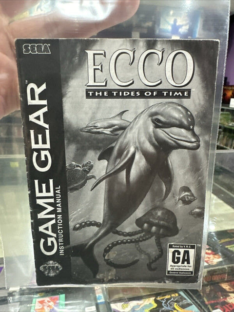 *Manual Only* Ecco The Tides of Time - Sega Game Gear Instruction Booklet