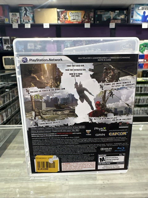 Bionic Commando (Sony PlayStation 3, 2009) PS3 CIB Complete Tested!