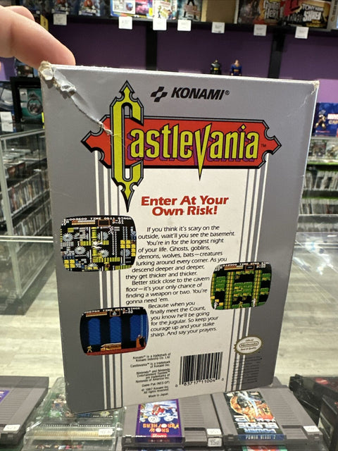Castlevania (Nintendo NES, 1987) Authentic CIB Complete - Tested!