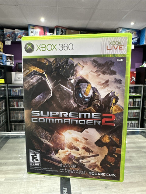 Supreme Commander 2 (Microsoft Xbox 360, 2010) CIB Complete Tested!