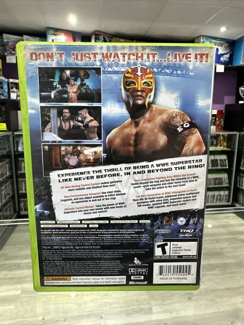 WWE SmackDown vs. Raw 2007 Microsoft Xbox 360 No Manual