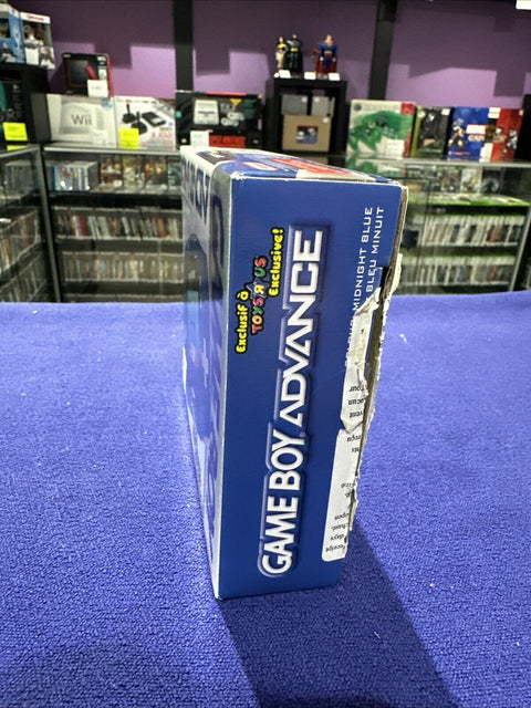 Nintendo Game Boy Advance Toys R Us Edition Blue GBA Complete New Battery Cover