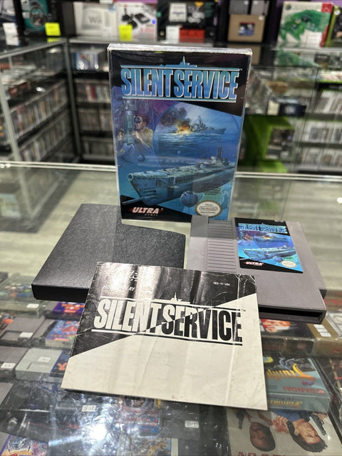 Silent Service (Nintendo Entertainment System, 1989) NES CIB Complete Tested!