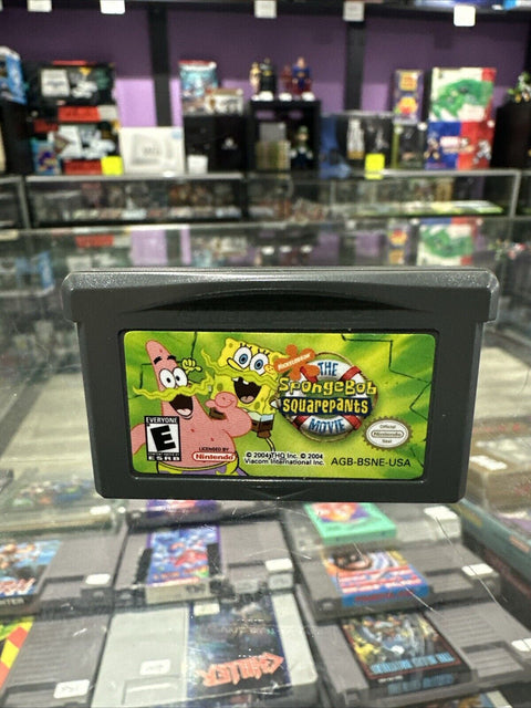 SpongeBob SquarePants Movie (Nintendo Game Boy Advance, 2004) GBA Tested!