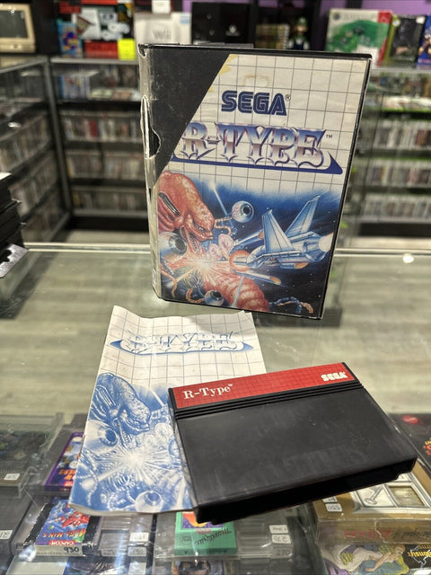 R-Type (Sega Master System, 1988) SMS CIB Complete Tested!