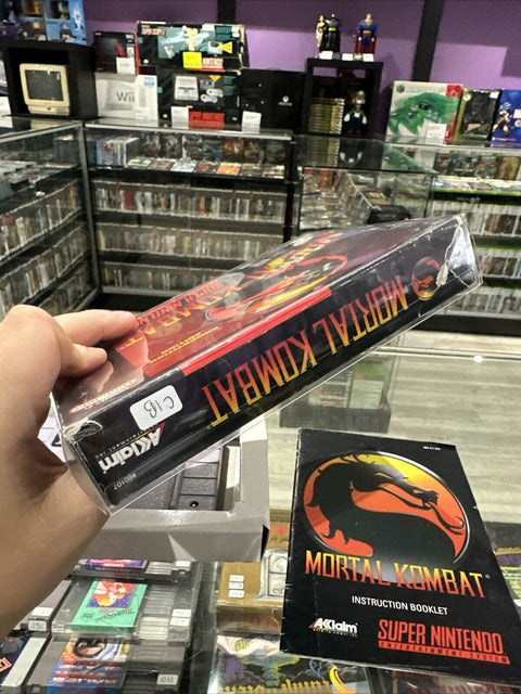 Mortal Kombat SNES (Super Nintendo, 1999) CIB Complete Tested!