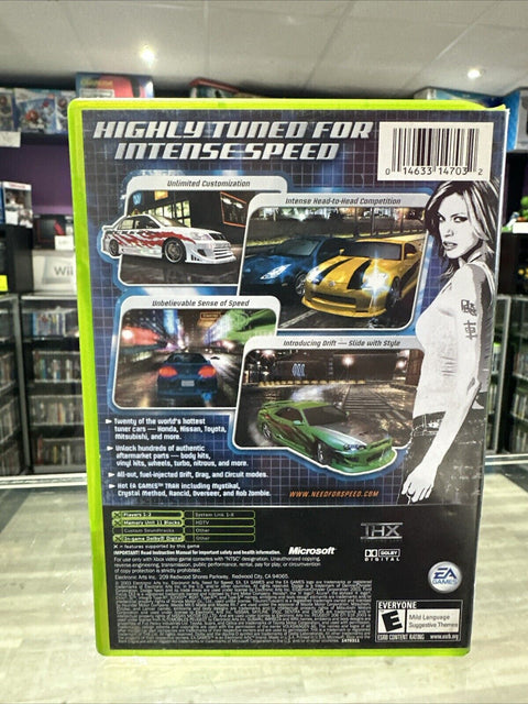 Need for Speed: Underground (Microsoft Original OG Xbox, 2003) Complete Tested!