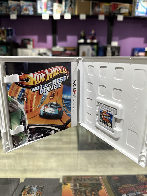 Hot Wheels Worlds Best Driver - Nintendo 3DS CIB Complete Tested!