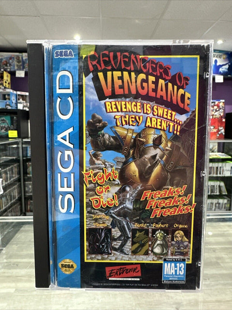 Revengers of Vengeance (Sega CD, 1994) CIB Complete Tested!