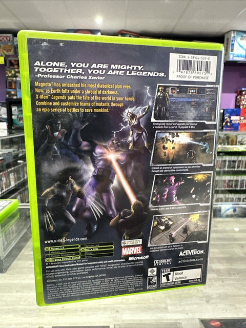 X-Men Legends (Microsoft Original OG Xbox, 2004) CIB Complete Tested!