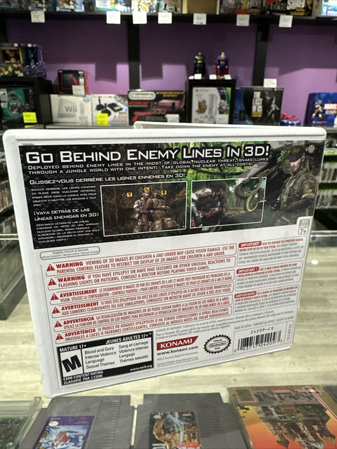 Metal Gear Solid Snake Eater 3D Nintendo 3DS - CIB Complete - Tested