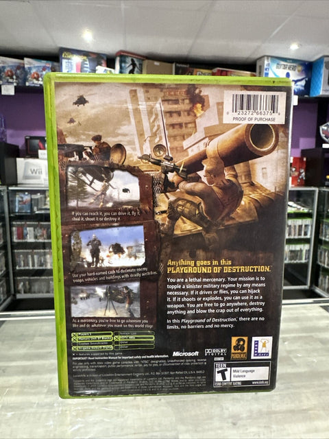 Mercenaries: Playground of Destruction (Microsoft Original Xbox, 2005) Complete