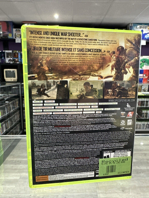 Spec Ops: The Line -- Premium Edition (Microsoft Xbox 360, 2012) Complete Tested