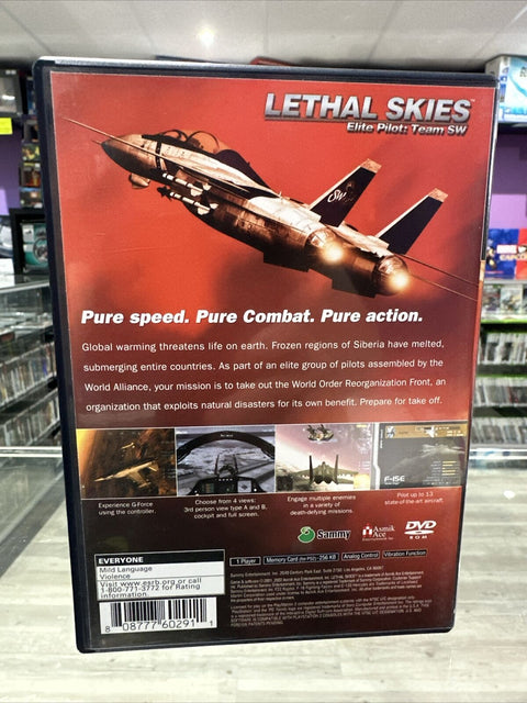 Lethal Skies -- Elite Pilot: Team SW (Sony PlayStation 2, 2002) PS2 CIB Complete