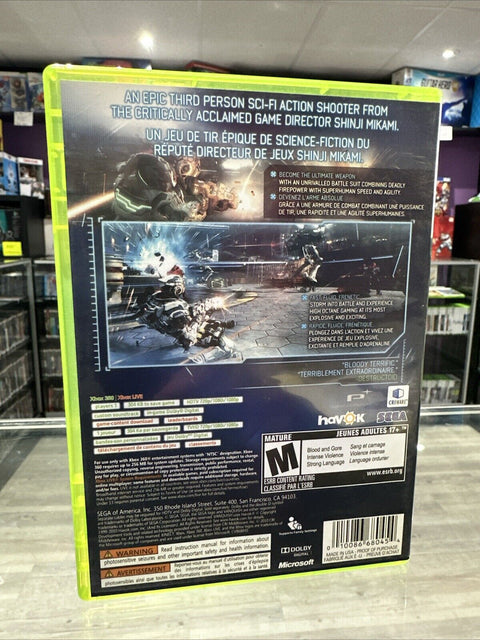 Vanquish (Microsoft Xbox 360, 2010) CIB Complete Tested!