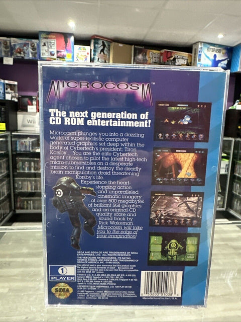 Microcosm (Sega CD, 1993) CIB Complete Tested!