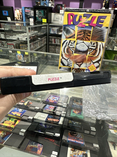 Puzzle (Nintendo Entertainment System, 1990) NES CIB Complete Tested!