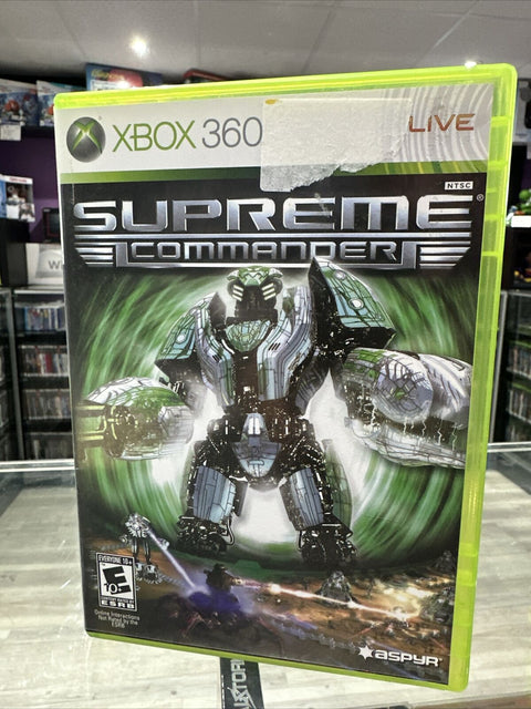 Supreme Commander (Microsoft Xbox 360, 2008) CIB Complete Tested!