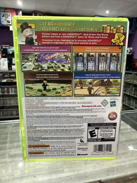 Monopoly (Microsoft Xbox 360) CIB Complete Tested!