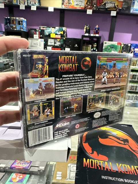 Mortal Kombat SNES (Super Nintendo, 1999) CIB Complete Tested!