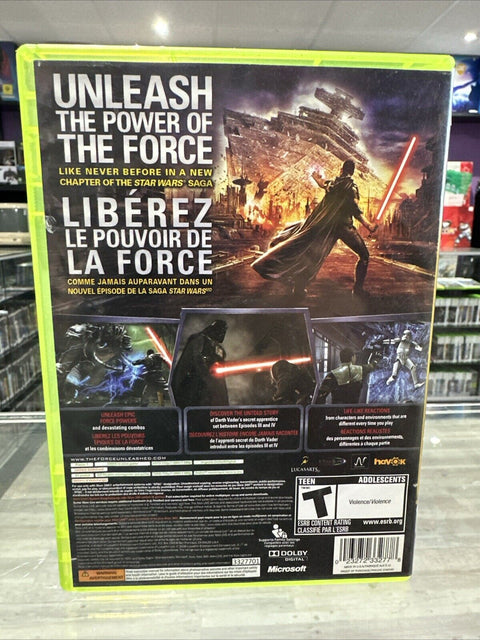Star Wars: The Force Unleashed (Microsoft Xbox360,2008) Tested!