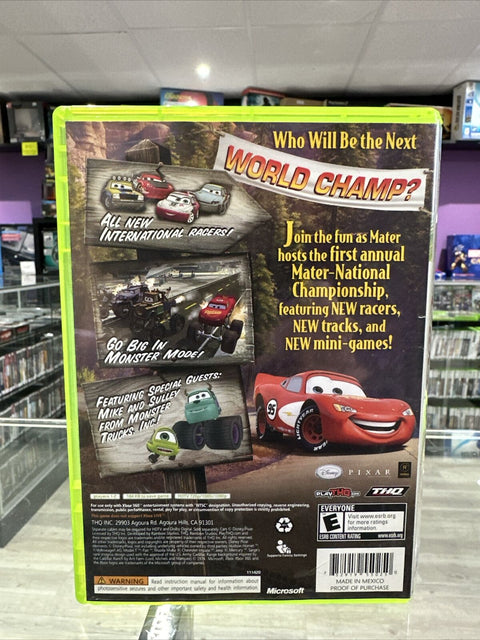 Cars: Mater-National Championship (Xbox 360, 2007) CIB Complete Tested!