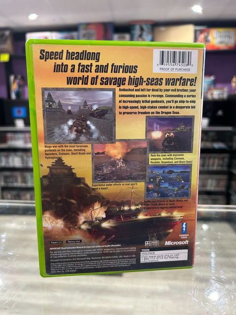 Blood Wake (Microsoft Xbox, 2002) OG Xbox CIB Complete Tested!