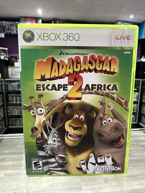 Madagascar Escape 2 Africa - Microsoft Xbox 360 CIB Complete Tested!