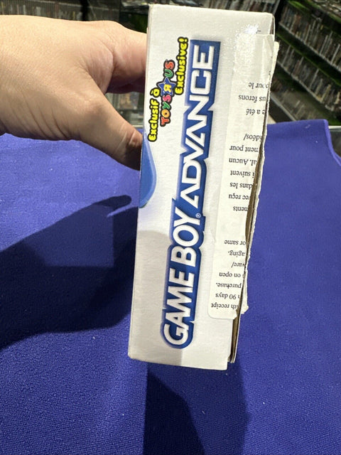 Nintendo Game Boy Advance Toys R Us Edition Blue GBA Complete New Battery Cover