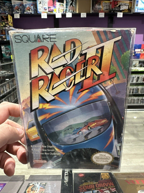 Rad Racer II (Nintendo Entertainment System, 1990) NES CIB Complete Tested!