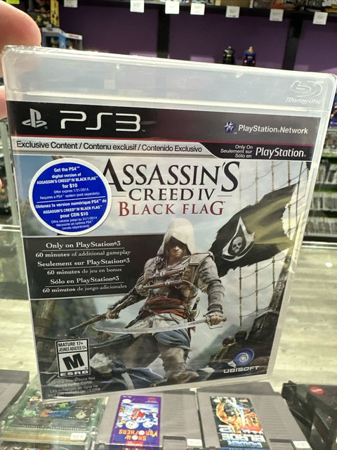 NEW! Assassin's Creed IV: Black Flag (Sony PlayStation 3) PS3 Factory Sealed!
