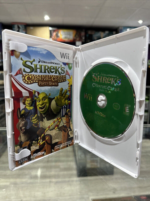 Shrek's Carnival Craze Party Games (Nintendo Wii, 2008) CIB Complete Tested!