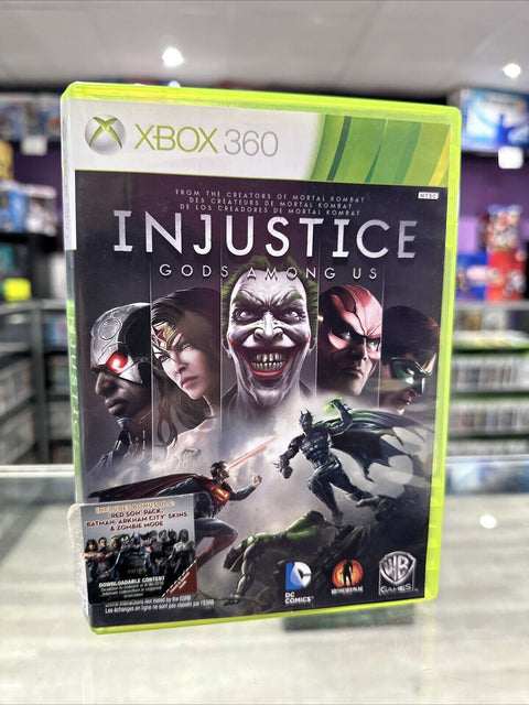 Injustice Gods Among Us (Microsoft Xbox 360, 2013) Complete CIB Tested!