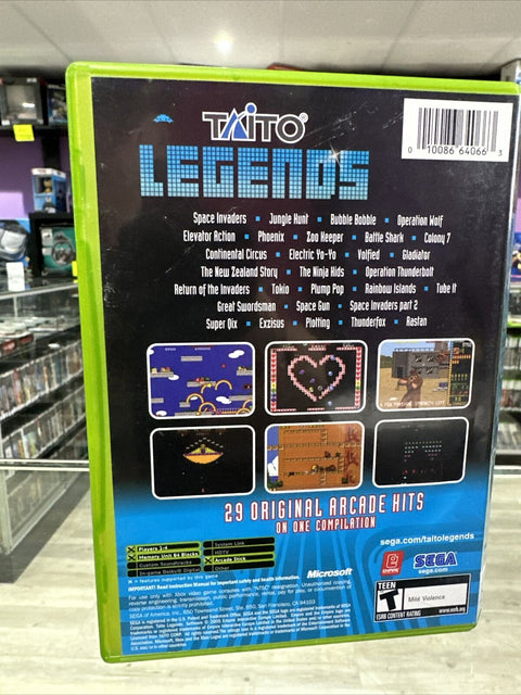 Taito Legends (Microsoft Original Xbox, 2005) CIB Complete Tested!