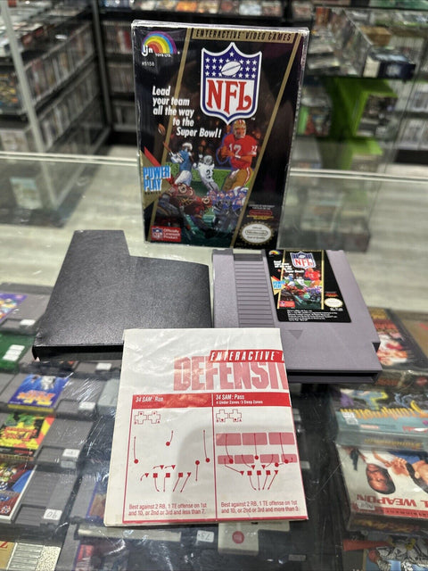 NFL Football In Box Nintendo NES Game 1988 Tested!