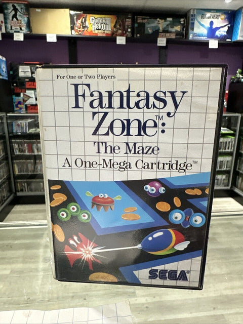 Fantasy Zone: The Maze (Sega Master System, 1988) SMS CIB Complete Tested!