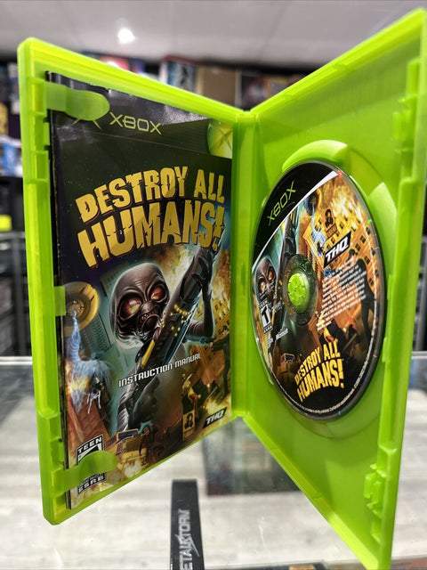 Destroy All Humans (Microsoft Original Xbox, 2005) CIB Complete Tested!