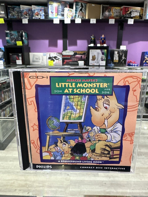 Little Monster at School (Philips CD-i, 1993) CIB Complete w/ Sleeve Tested!