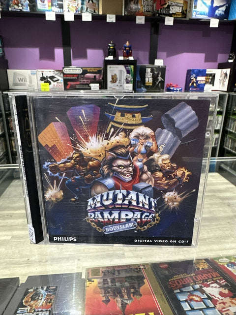 Mutant Rampage Bodyslam - Phillips CD-i 1994 - CIB Complete - Tested!