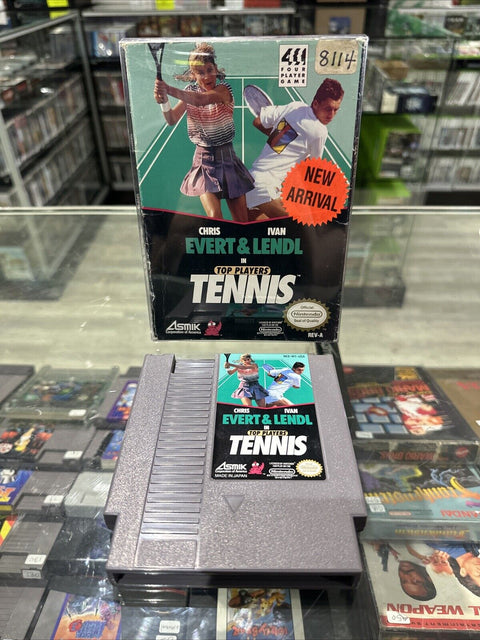 Top Players Tennis (Nintendo Entertainment System, 1990) NES In Box - Tested!