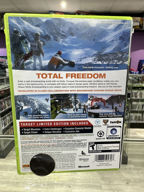 Shaun White Snowboarding (Microsoft Xbox 360, 2008) CIB Complete Tested!
