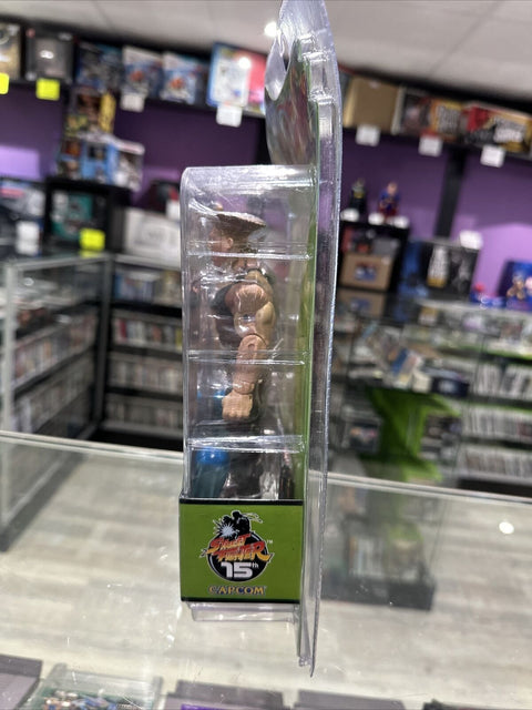 Street Fighter Guile Round 3 2005 Action Figure - New Factory Sealed!