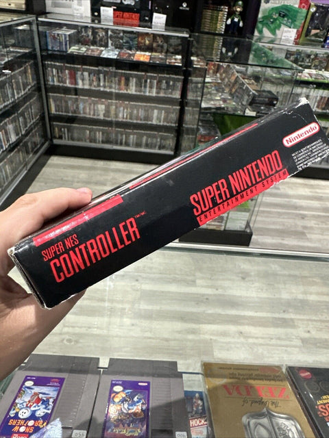 Official OEM Nintendo Super NES SNES Controller CIB w/ Manual - Tested!