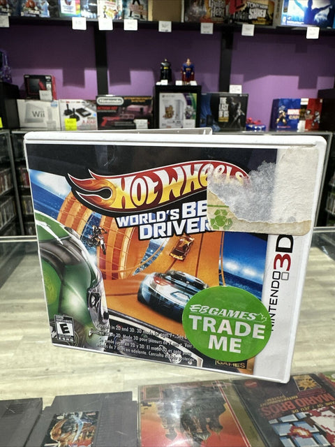 Hot Wheels Worlds Best Driver - Nintendo 3DS CIB Complete Tested!