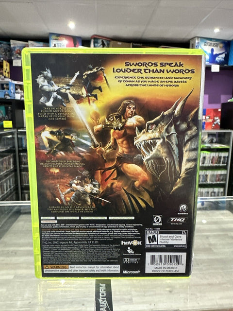 Conan (Microsoft Xbox 360, 2007) CIB Complete Tested!