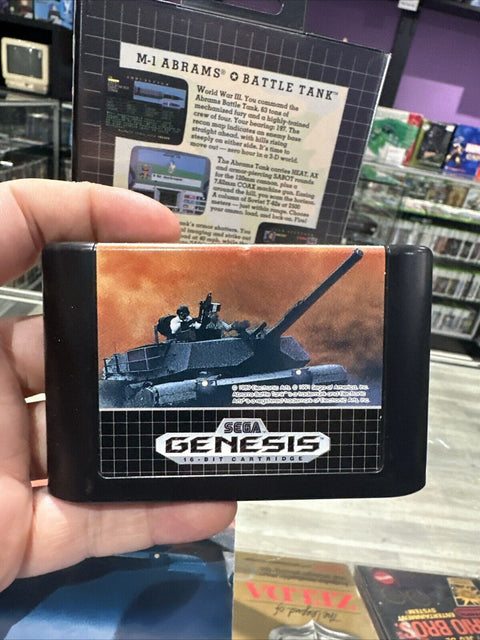 M-1 Abrams Battle Tank (Sega Genesis, 1991) CIB Complete Tested!