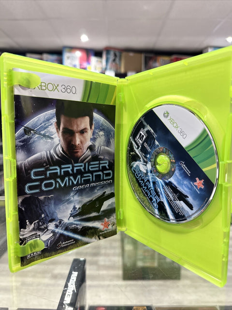 Carrier Command: Gaea Mission (Microsoft Xbox 360, 2012) CIB Complete Tested!