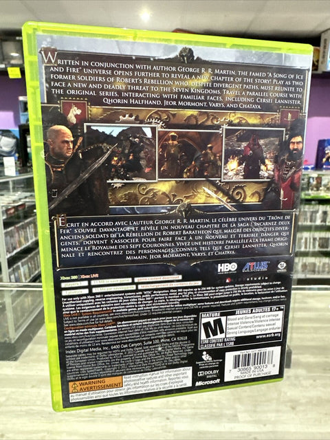 Game of Thrones (Xbox 360, 2012) Complete CIB Tested!